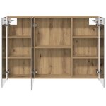 vidaXL Armoire Miroir de Salle de Bain Chêne artisan