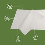 Pack and Move - Lot 100 feuilles papier de soie - 32 5 x 60 cm - Blanc - Emballage cadeau  décoration  anniversaire  mariage