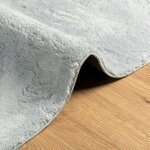vidaXL Tapis HUARTE à poils courts doux et lavable bleu 80x150 cm