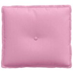 vidaXL Coussin de Dos Rose 50 x 19 x 45 cm tissu