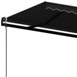vidaXL Auvent rétractable automatique 450x350 cm Anthracite