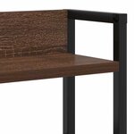 vidaXL Tête de lit de rangement Chêne marron 140 cm Bois d'ingénierie