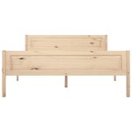 vidaXL Cadre de lit Bois de pin massif 120x200 cm