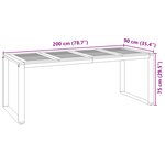 Ensemble de salle à manger de jardin vidaXL 7 pièces gris poly rattan acacia