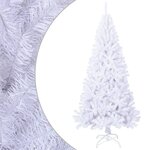 vidaXL Arbre de Noël artificiel avec branches épaisses blanc 240cm PVC