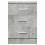 vidaXL Tables de chevet 2 Pièces Gris béton 38x35x56 cm Bois d'ingénierie