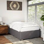 vidaXL Cadre de lit sans matelas gris 120x190 cm similicuir