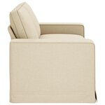 vidaXL Canapé Crème 182 x 80 x 82 cm tissu