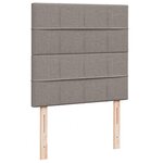 vidaXL Lit ottoman avec matelas taupe 100x200 cm tissu