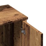 vidaXL Coiffeuse avec miroir vieux bois 86 5x35x136 cm