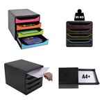 Exacompta Set de tiroirs de bureau Big-Box Aquarel avec 4 tiroirs