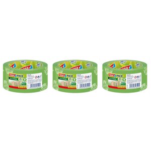 tesapack ruban adhésif emballage Eco & Strong 50 mm x 66 m Vert x 3 TESA
