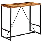 vidaXL Table de bar Bois de récupération massif 120x60x106 cm