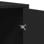 vidaXL Buffet noir 92x35x76 cm bois d’ingénierie