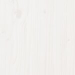 vidaXL Cadre de lit avec toit blanc 75x190 cm bois massif de pin