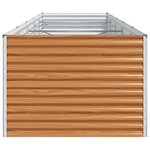 vidaXL Jardinière surélevée 485 x 100 x 68 cm Acier galvanisé
