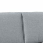 vidaXL Tête de lit capitonnée Gris clair 120 cm Pin massif