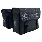 Willex Sacoches de vélo Eco 30 L Tarpaulin vert et noir