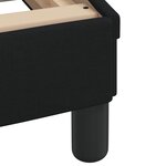 vidaXL Lit avec matelas noir 80x200 cm tissu