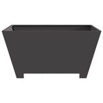 VidaXL Brasero Carré Noir 80x80x40 cm Acier