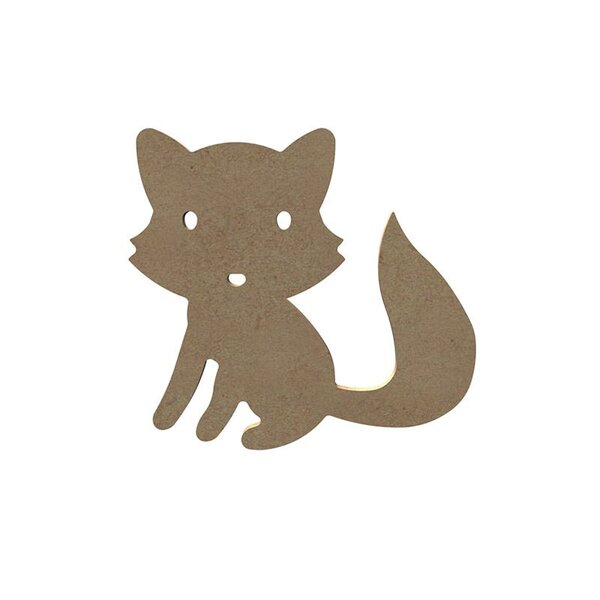 Raton laveur en bois MDF à décorer - 15 cm