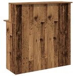 vidaXL Bureau de réception vieux bois 100x50x103 5cm bois d'ingénierie