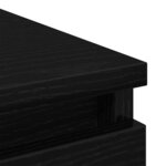 vidaXL Buffet chêne noir 37 5x35x76 cm bois d'ingénierie