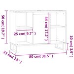 vidaXL Armoire salle de bain chêne marron 80x33x60cm bois d'ingénierie