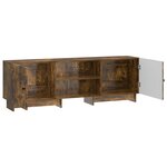 vidaXL Meuble TV Chêne Fumé 150 x 31 x 50 cm Bois d’ingénierie