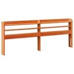 vidaXL Cadre de lit sans matelas cire marron 180x200cm bois pin massif