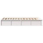 vidaXL Cadre de lit avec stockage Blanc 80 x 200 cm bois