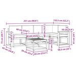 vidaXL Ensemble de canapés d'extérieur 6 pc Blanc et Beige