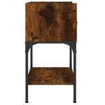 vidaXL Tables de chevet 2Pièces chêne fumé 40 5x31x60cm bois d’ingénierie