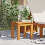 vidaXL Table d'appoint de jardin 35x35x34 cm en bois massif d'acacia