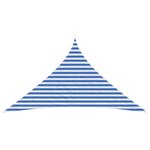 vidaXL Voile d'ombre 3 x 3 x 4 2 m HDPE Triangulaire Bleu et Blanc