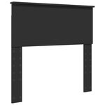 vidaXL Tête de lit Chêne noir 90 cm Bois d'ingénierie