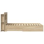 vidaXL Cadre de lit avec rangement Chêne Sonoma 90 x 190 cm