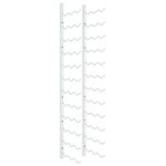 vidaXL Casier à vin mural pour 36 bouteilles Blanc Fer