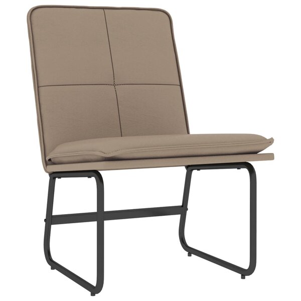 vidaXL Chaise longue Cappuccino 54x75x76 cm Similicuir