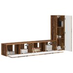 vidaXL Ensemble meuble TV 3 Pièces Bois ancien Bois d'ingénierie