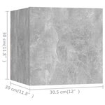 vidaXL Ensemble de meubles TV 6 Pièces Gris béton Bois d'ingénierie