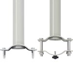 vidaXL Auvent latéral rétractable de patio 120 x 300 cm Blanc cassé