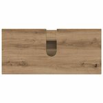 vidaXL Ensemble de mobilier de salle de bain 3 Pièces Chêne artisanal