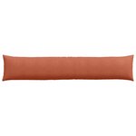 vidaXL Coussins de canapé 2 Pièces Rouge orange 200 x 40 cm