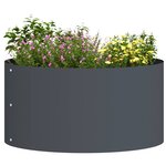 vidaXL Cache-pot de jardin Anthracite 40 x 40 x 20 cm