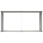 vidaXL Jardinière Ivoire 195 x 100 x 45 cm Acier galvanisé