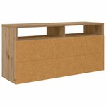 vidaXL Basboard 87 x 27 5 x 43 cm Chêne artisanal