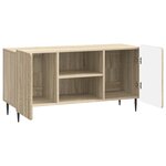 vidaXL Meuble TV 102 x 34 5 x 52 cm Chêne Sonoma Bois d'ingénierie