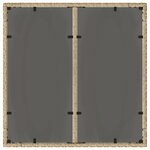 Ensemble de salle à manger de jardin 5 pièces avec coussins en poly rattan beige