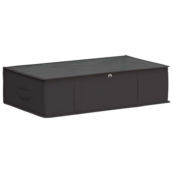 vidaXL Boîte de rangement avec fenêtre transparente Anthracite